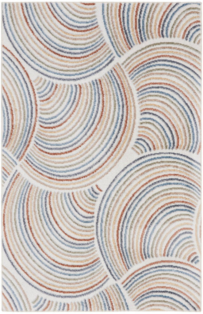 nourison astra machine washable asw08 ivory multicolor rug