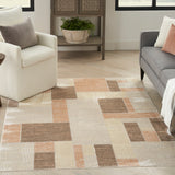 nourison astra machine washable asw09 beige multicolor rug