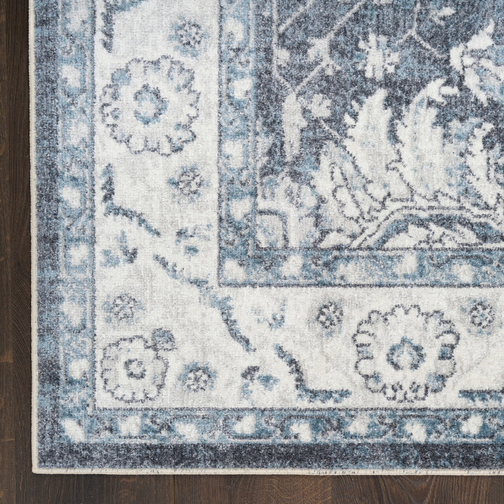 nourison astra machine washable asw20 slate rug