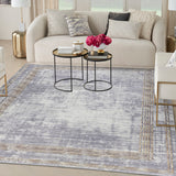 nourison daydream ddr03 silver rug