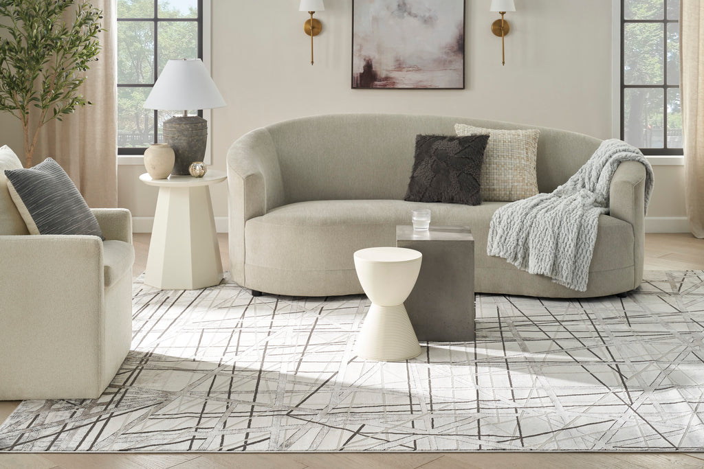 nourison desire dsr03 grey silver rug