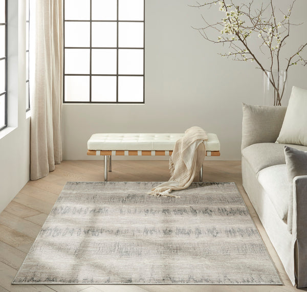 nourison ck079 notes not06 ivory charcoal rug