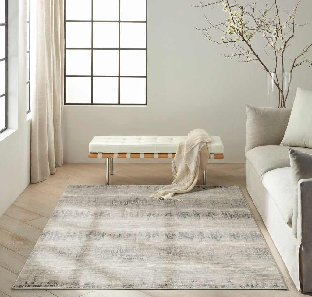 nourison ck079 notes not06 ivory charcoal rug