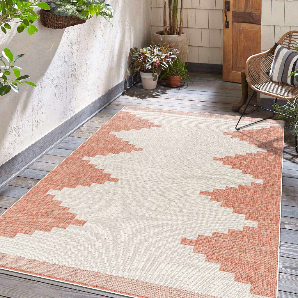 Hauteloom Ababuo ABAB Beige Machine Made Polypropylene Rug
