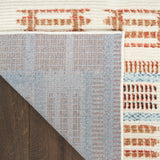 nourison nordic nrc16 ivory rust rug