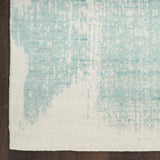 nourison harmony hay02 ivory aqua rug