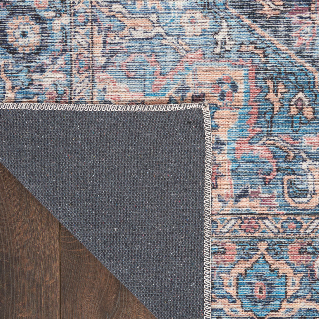 nourison new concept washables sr101 light blue multicolr rug