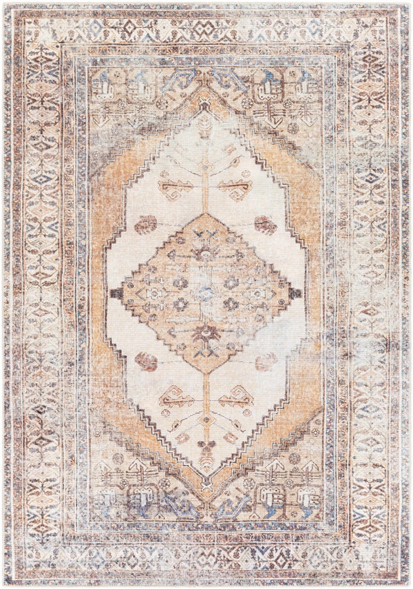 Hauteloom Arncliffe ACCI Orange Machine Made Polyester Rug