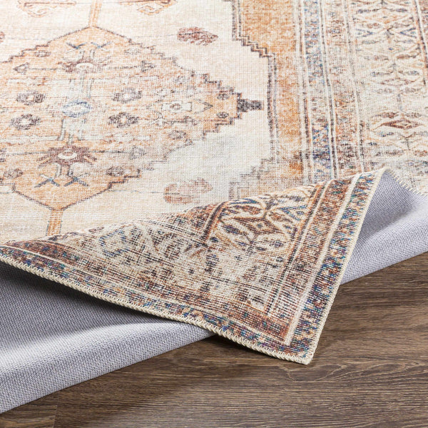 Hauteloom Arncliffe ACCI Orange Machine Made Polyester Rug