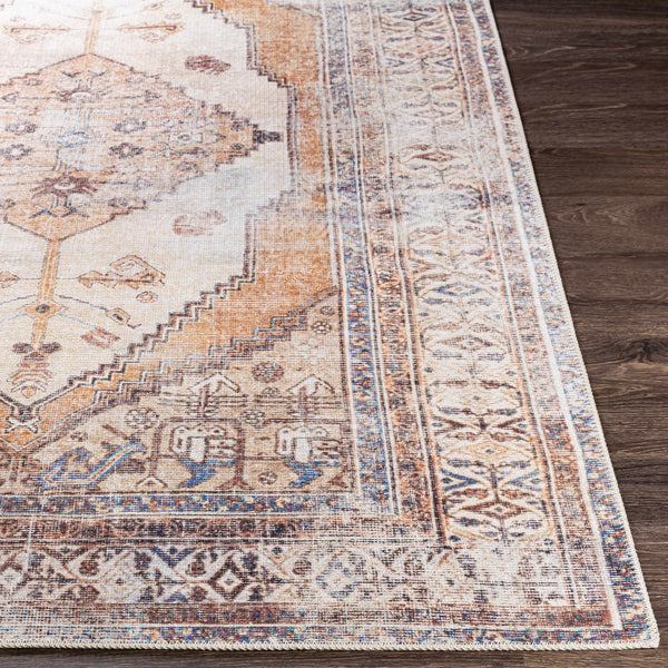 Hauteloom Arncliffe ACCI Orange Machine Made Polyester Rug