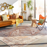 Hauteloom Arncliffe ACCI Orange Machine Made Polyester Rug