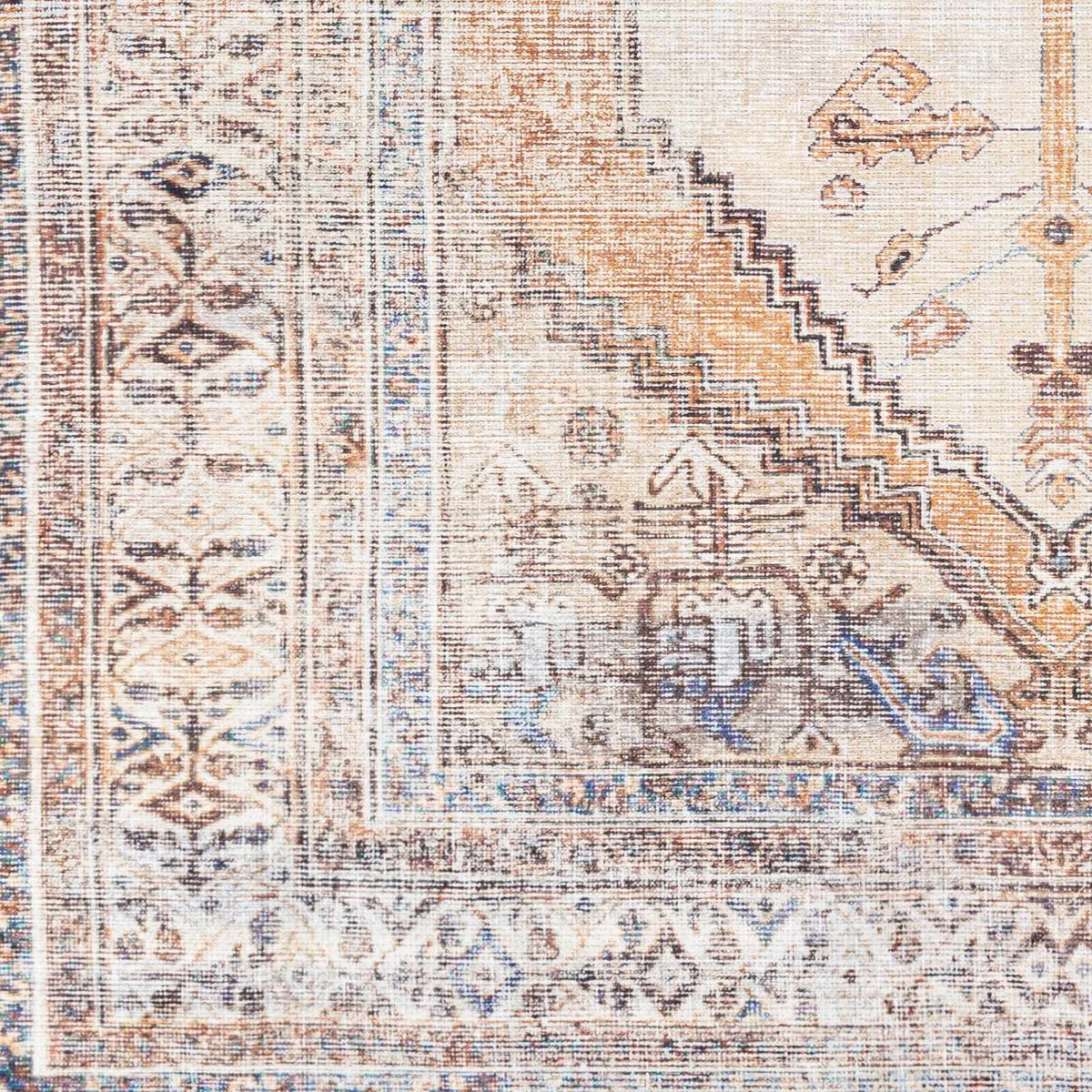 Hauteloom Arncliffe ACCI Orange Machine Made Polyester Rug