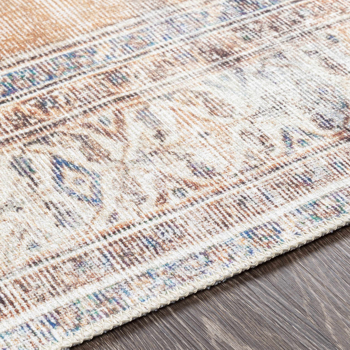 Hauteloom Arncliffe ACCI Orange Machine Made Polyester Rug