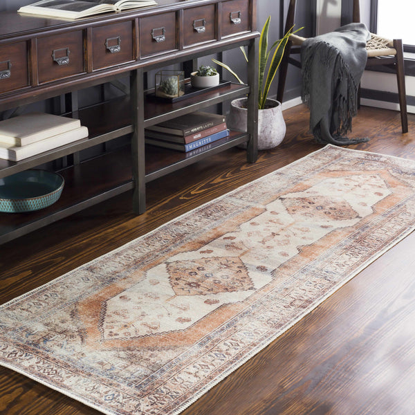 Hauteloom Arncliffe ACCI Orange Machine Made Polyester Rug
