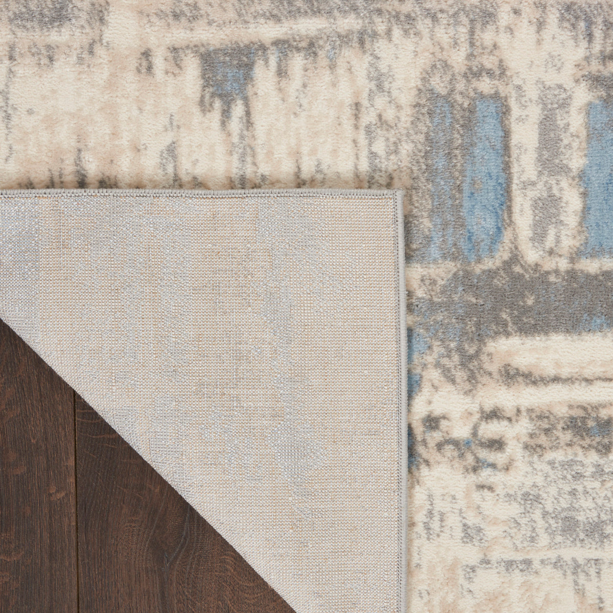 nourison solace sla07 ivory grey blue rug