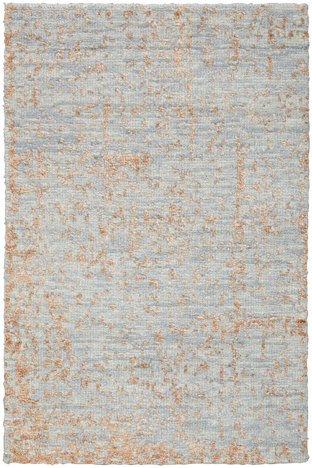 nourison luna lun01 blue mocha rug
