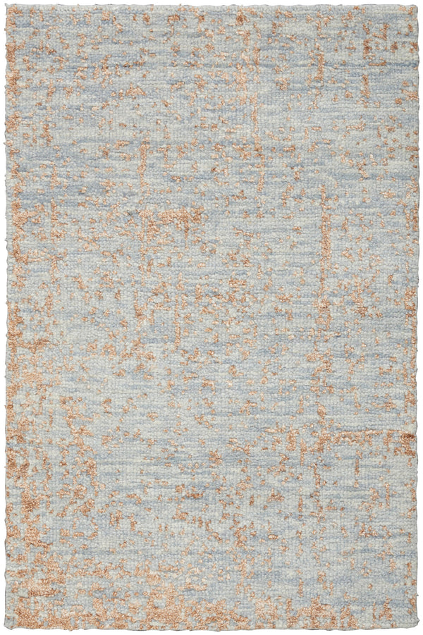 nourison luna lun01 blue mocha rug
