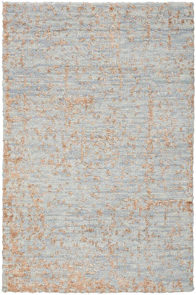 nourison luna lun01 blue mocha rug