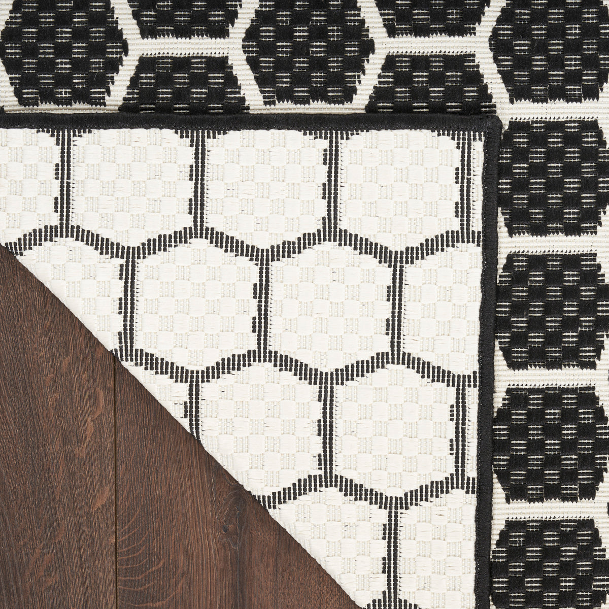 nourison twist reversible tws01 black rug