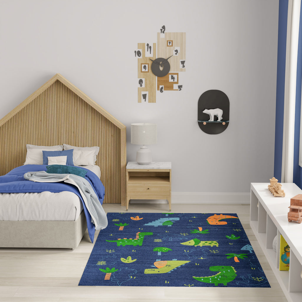 nourison imagination ima16 navy multicolor rug