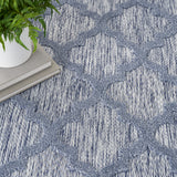 nourison easy care nes01 denim blue rug