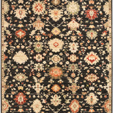 nourison antique bloom anb01 black rug