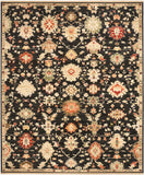 nourison antique bloom anb01 black rug