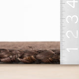 dash albert messi da2370 chocolate brown braided jute rug