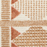 nourison nordic nrc06 rust rug