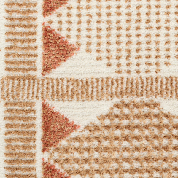 nourison nordic nrc06 rust rug