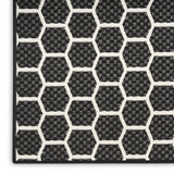 nourison twist reversible tws01 black rug