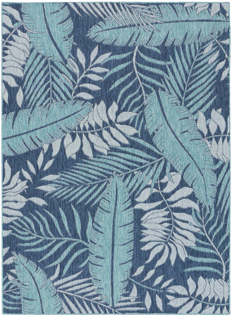 nourison garden oasis goa02 navy rug