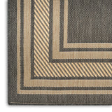 nourison horizon indoor outdoor hoz03 charcoal rug