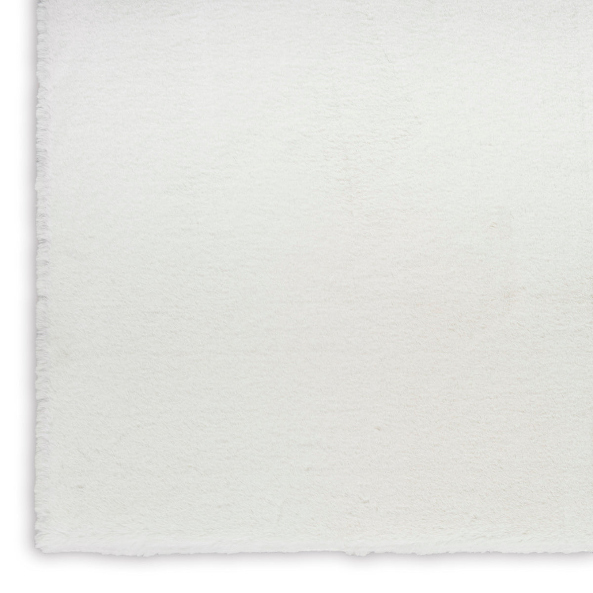 nourison soft plush rabbit fur sff01 white rug