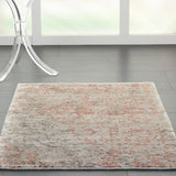 nourison lucent lcn07 silver red rug
