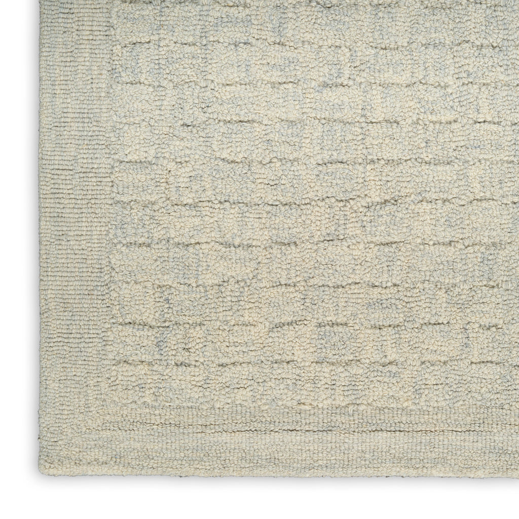 nourison pure grids pgr01 light blue rug