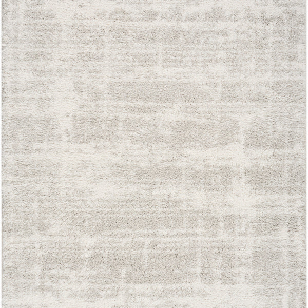 nourison modern shag mmd04 ivory grey rug