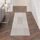 nourison brushstrokes bsk04 silver grey rug