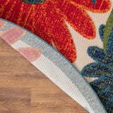 nourison aloha alh33 ivory multicolor rug