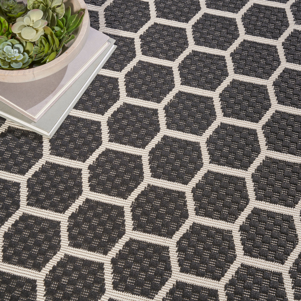 nourison twist reversible tws01 black rug
