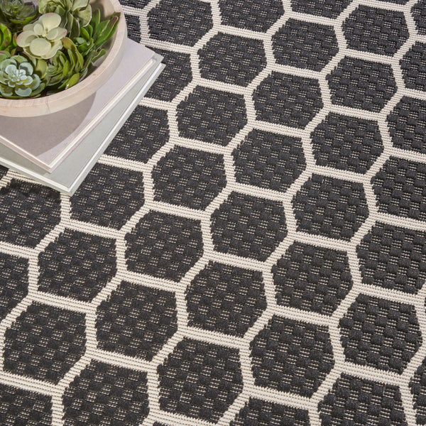 nourison twist reversible tws01 black rug