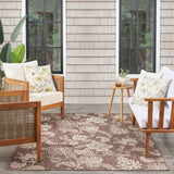 nourison garden oasis goa03 mocha rug