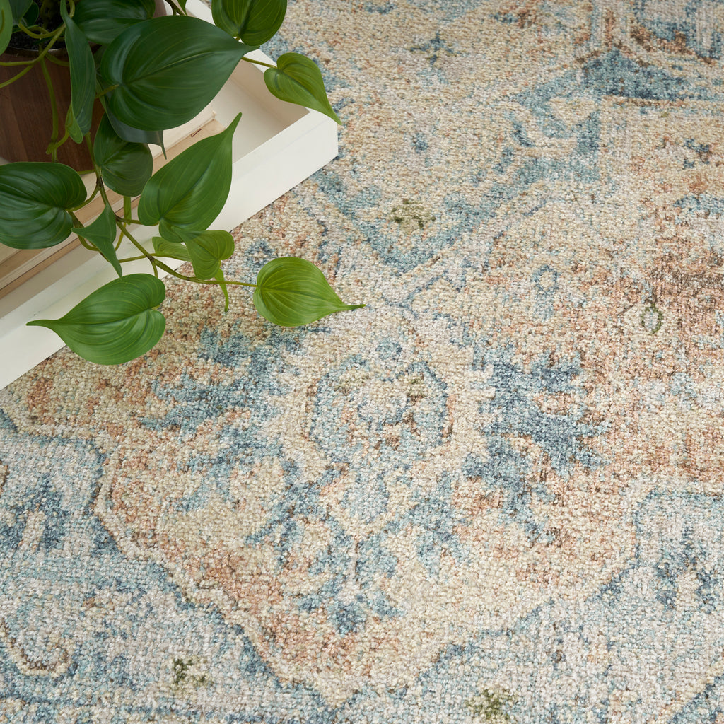 nourison astra machine washable asw12 beige blue rug