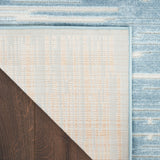 nourison care free caf04 blue rug