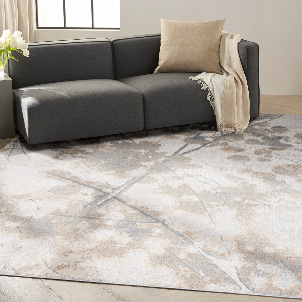 nourison ck950 rush ck957 grey multicolor rug
