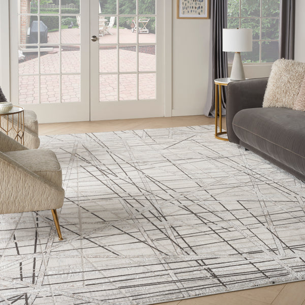 nourison desire dsr03 grey silver rug