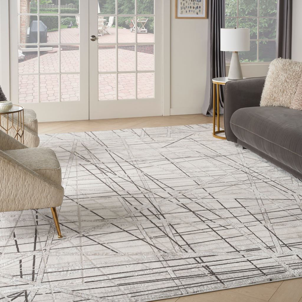nourison desire dsr03 grey silver rug