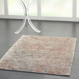 nourison lucent lcn07 silver red rug