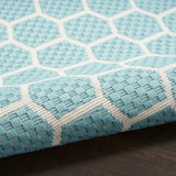 nourison twist reversible tws01 aqua rug