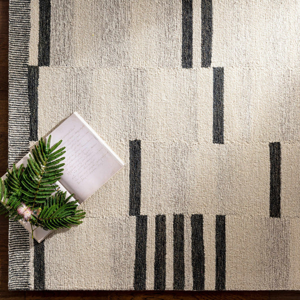 Hauteloom Aibonito AIB Charcoal Hand Tufted Wool Rug